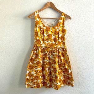XX1 Yellow Flower Sleeveless Dress